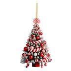 Acrylic Christmas tree pendant with simple elegant design, perfect Christmas gift for Christians
