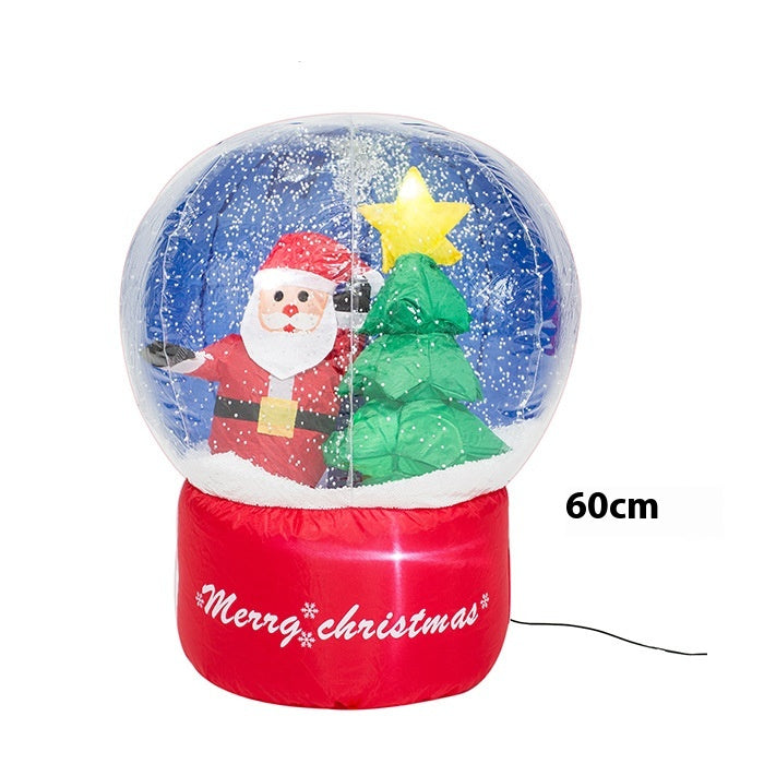 Glowing Christmas inflatable for courtyard and garden display