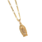 Minimalist gold pendant necklace faith jewelry