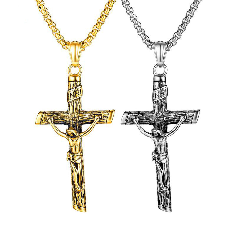 Jesus Cross Pendant Necklace - Christian Jewelry Secondary image