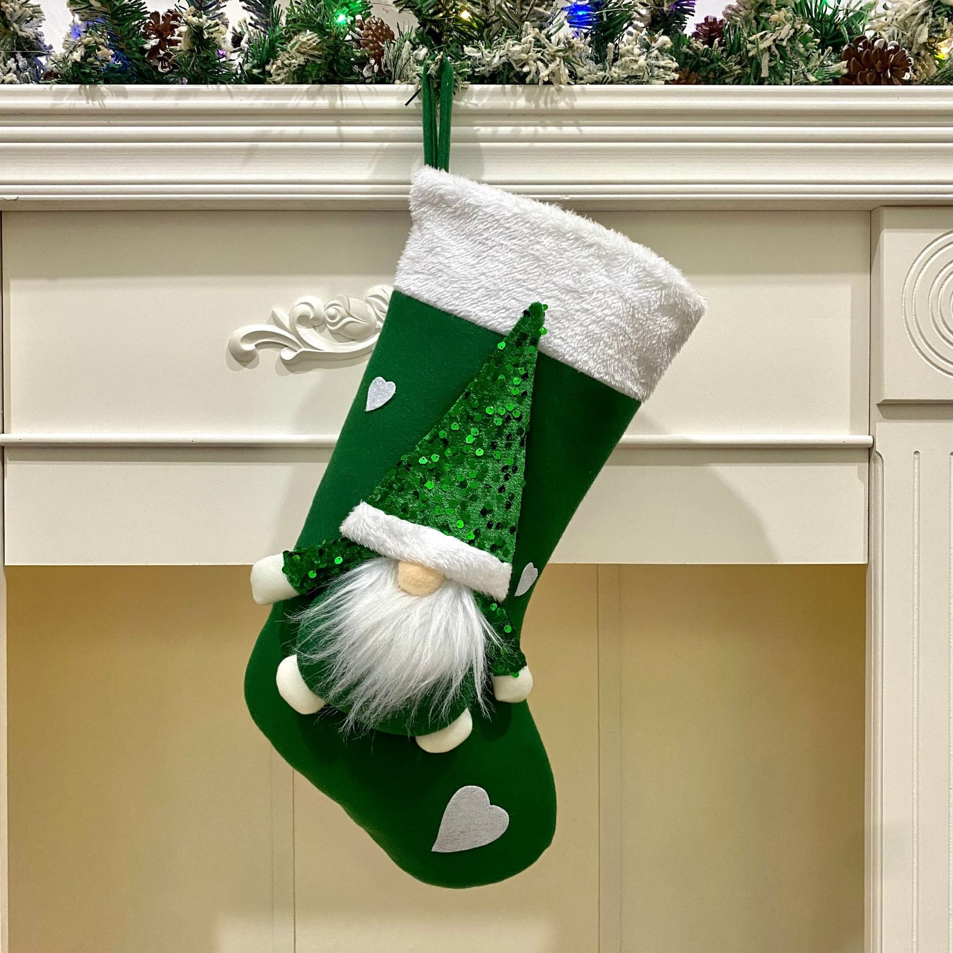 Soft cloth Christmas ornament in decorative design, inspiring devotion