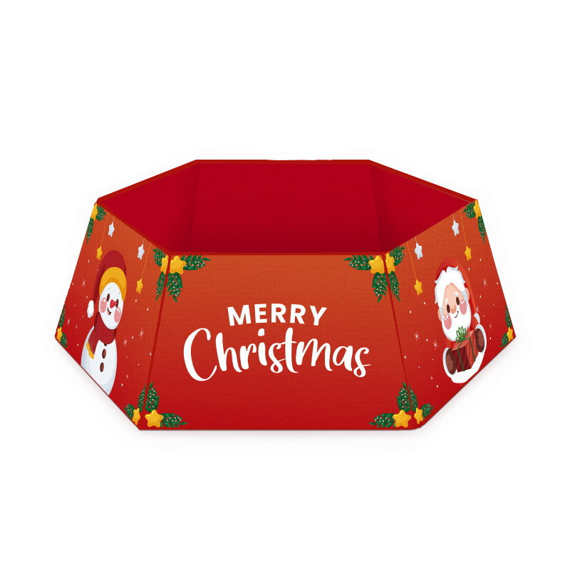 Christmas celebration decoration with tree skirt detail