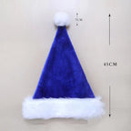 Festive red plush Christmas hat for the season
