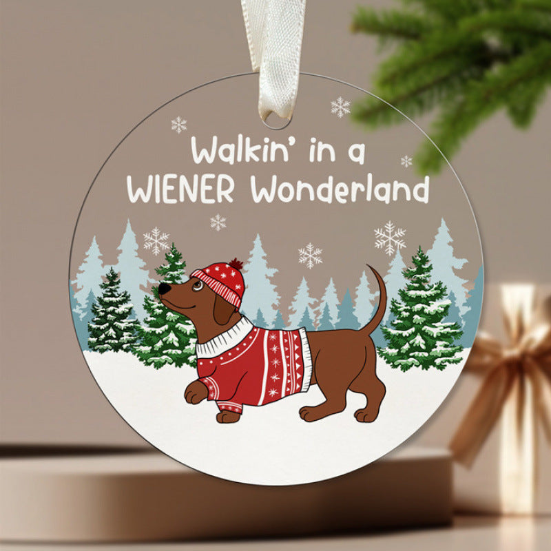Acrylic Christmas Tree Pendant - Christian Jewelry - Christian Jewelry