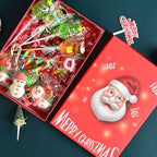 Colorful Christmas candy varieties including candy canes