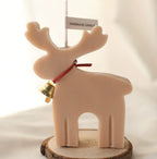 Artisan Christmas aromatherapy candle in dark coffee amber color
