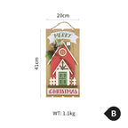 Cozy Christmas scene with wooden house ornament among evergreen branches