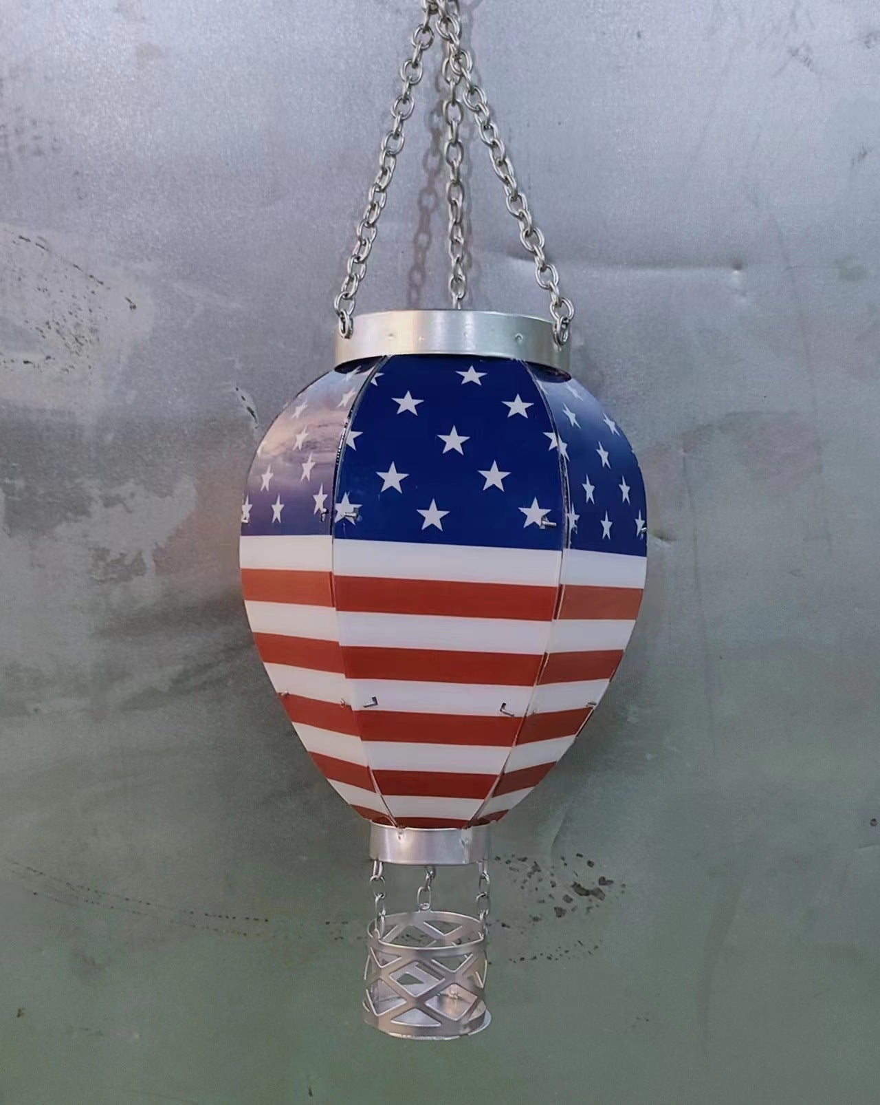 Christmas decorative lantern featuring five-pointed star motif for garden