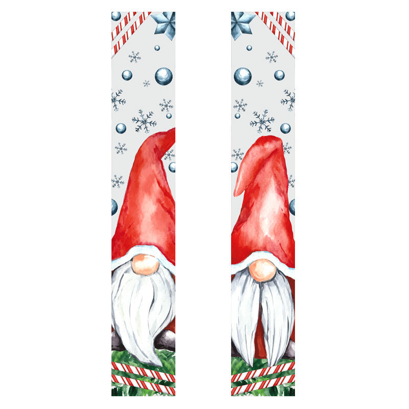 Traditional Christmas antithetical couplet banner with holiday theme