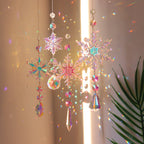 Holiday tree decoration with dreamcatcher styling