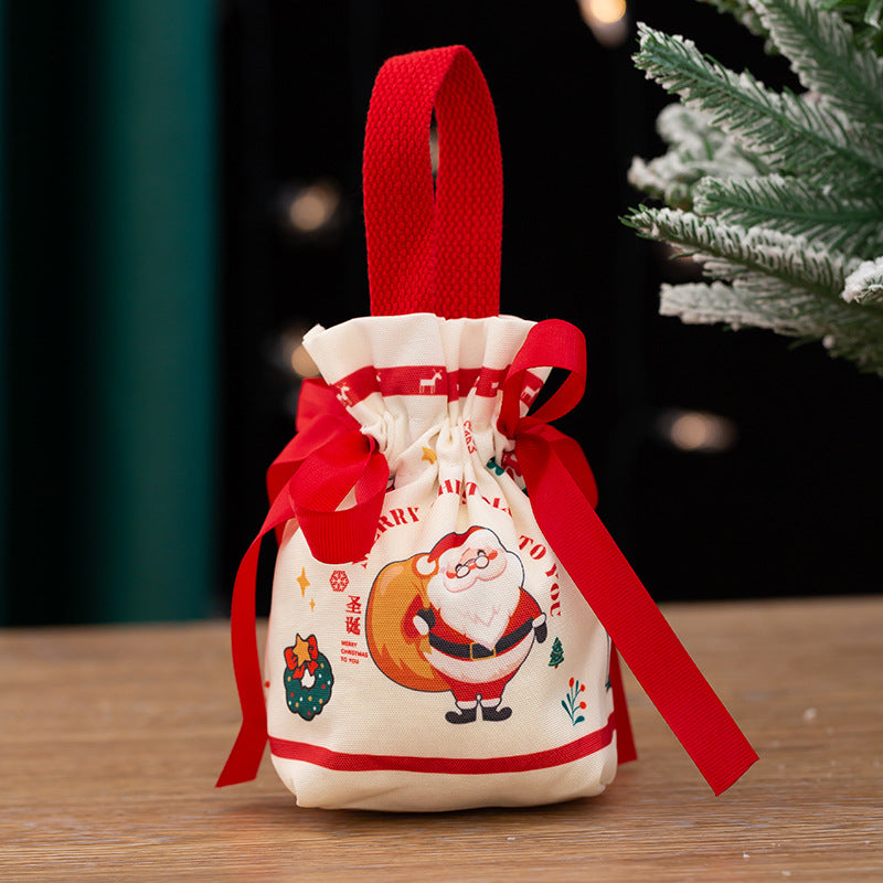 Red and green Christmas Eve gift packing box with festive holiday design Main image
