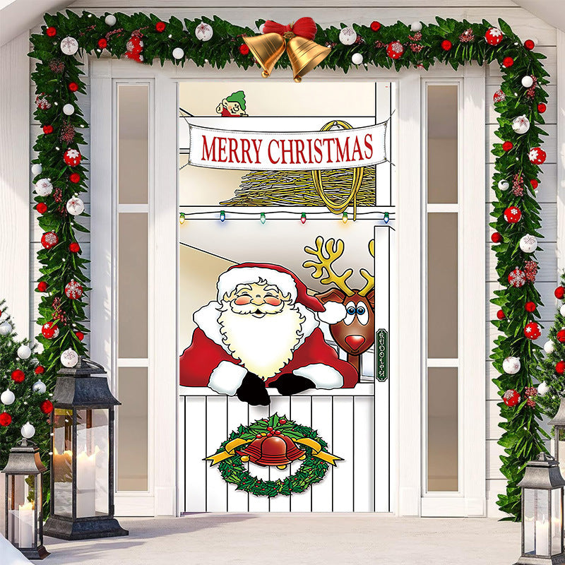 Festive Christmas Door Tapestry - Christian Home Decor - Christian Home Decor