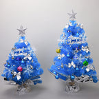 Mini pink Christmas tree 60cm for desktop or shelf decoration