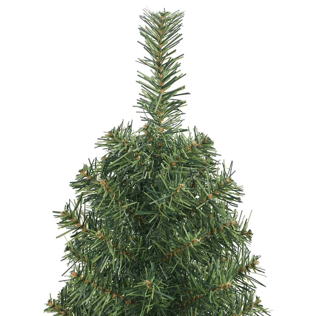 Green Slim Christmas Tree 150 cm with Steel Stand