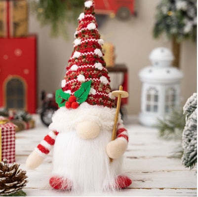 Sequined princess doll Christmas decoration with lights and festive sparkle