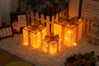 Christmas Gift Box String Lights - 3 Piece Set with Remote - Christian Home Decor