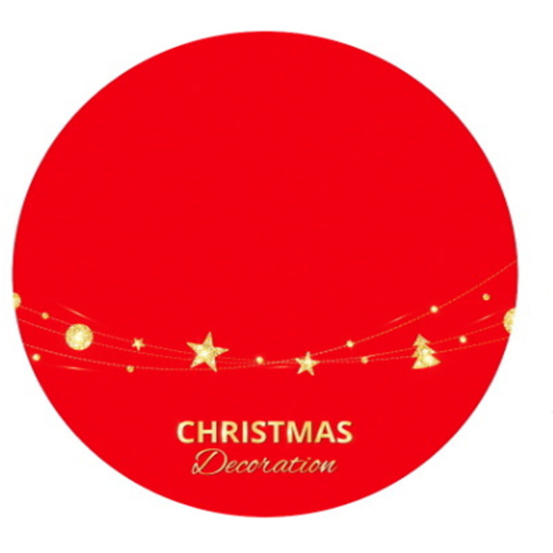 Christmas tree skirt with deer pattern in soft flannel fabric