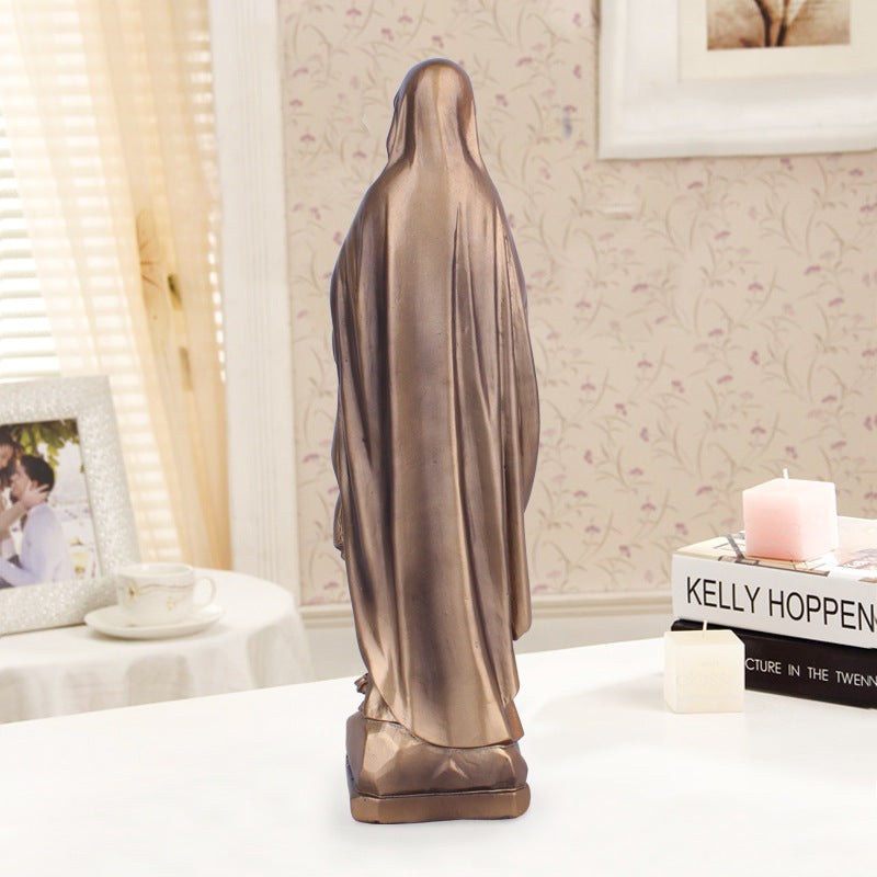 Bronze-tone Jesus figure suitable for prayer space or shelf display