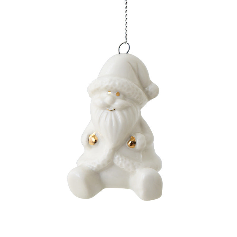 Mini Ceramic Christmas Tree Pendant - Christian Home Decor - Christian Jewelry
