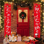 Festive snowman and penguin pair decoration for holiday home