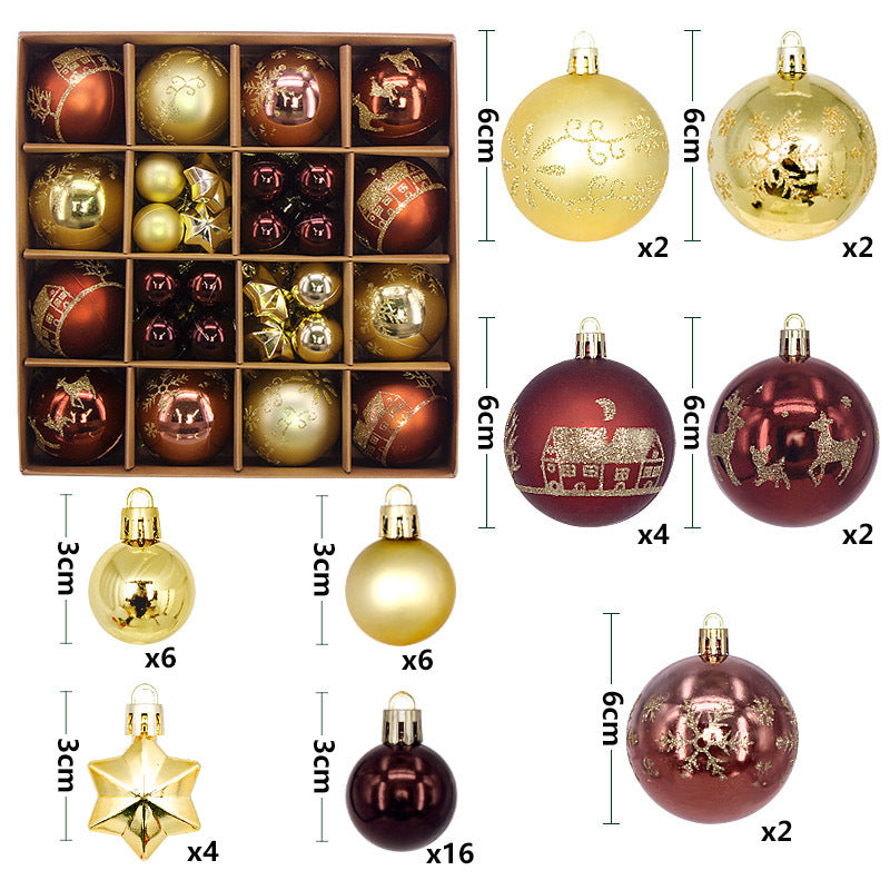 Modern minimalist Christmas ornament balls in multiple color variants