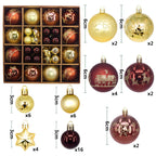 Modern minimalist Christmas ornament balls in multiple color variants