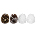 Close-up of paraffin wax pinecone candle texture showing realistic details, Pinecone Christmas Candle, quality