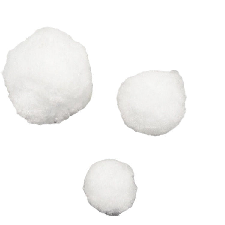White Christmas Ball Ornament Set - Holiday Home Decor Secondary image
