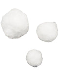 Close-up of smooth white polypropylene Christmas ball ornament surface