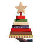 Close-up of carved rotating tree design in building block style decoration