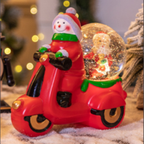 Christmas music box ornament with detailed holiday design close-up