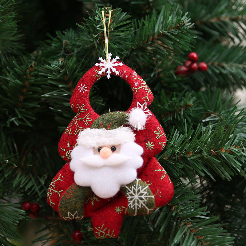 Festive Non Woven Fabric Christmas Tree Pendant Decoration - Christian Jewelry