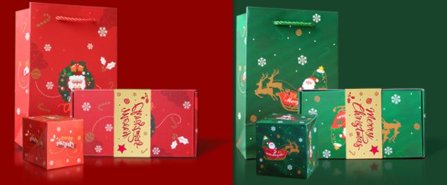Christmas Eve tradition box with bounce boxes and decorative gift packaging
