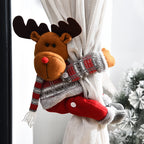 Colorful Christmas Fabric Curtain Tieback for holiday home accessories
