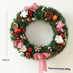 Set of Christmas garland bows in multiple sizes and styles for versatile decorating