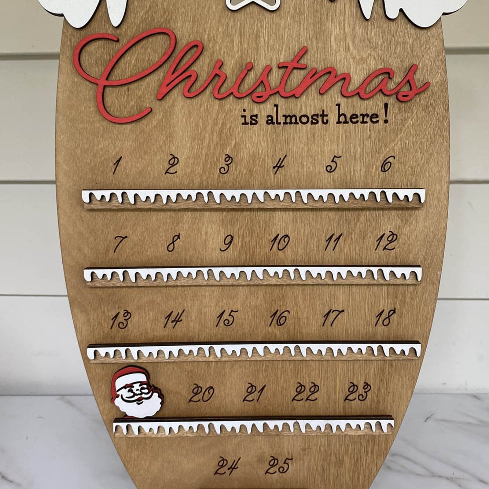 Wooden Christmas Countdown Ornament Secondary image
