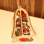 Handcrafted wooden star ornament with religious elegance for holiday season