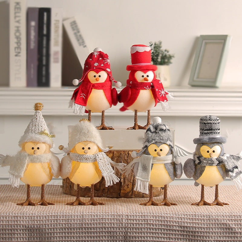 Luminous Christmas Bird Table Ornament - Christian Home Decor