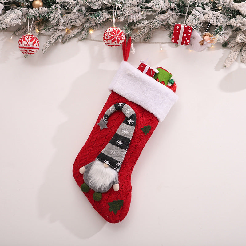 Cozy Christmas stocking socks as festive holiday gift containers