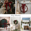 Red velvet Christmas tree pendant with bow accent for holiday decor