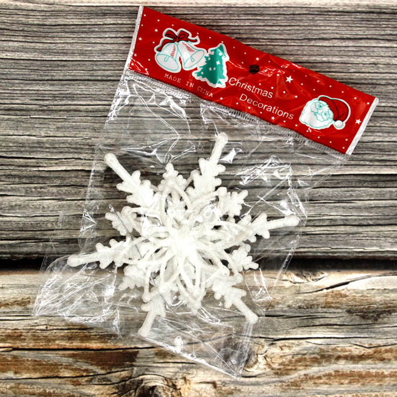 Faith-inspired white snowflake ornament for Christian Christmas decor