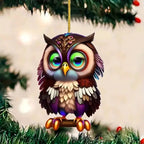 Holiday ornament with festive charm for Christmas tree arrangement