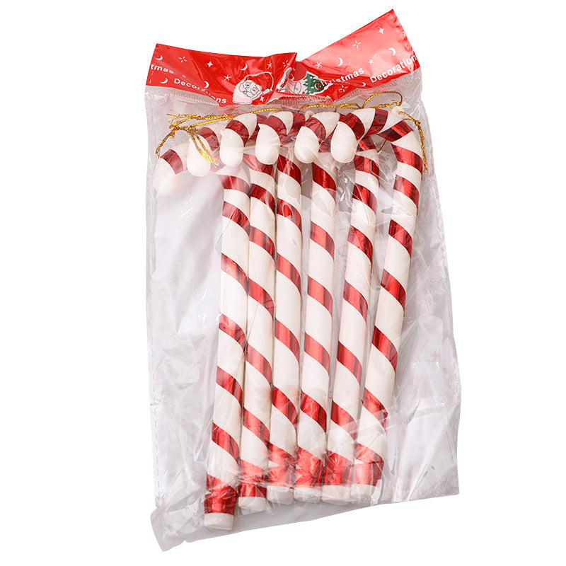 Small plastic Christmas crutches for nativity and holiday crafts