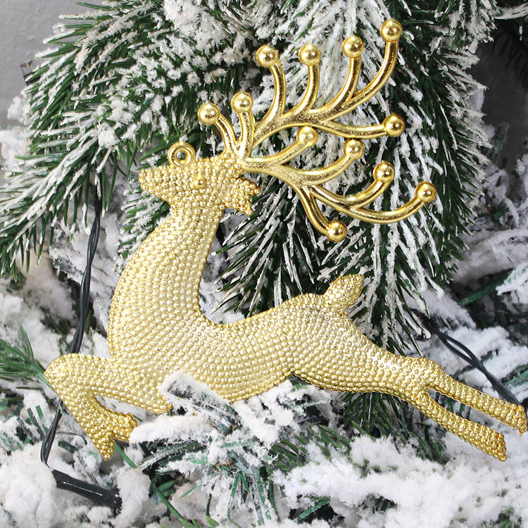 Red Christmas reindeer ornament for tree decorating