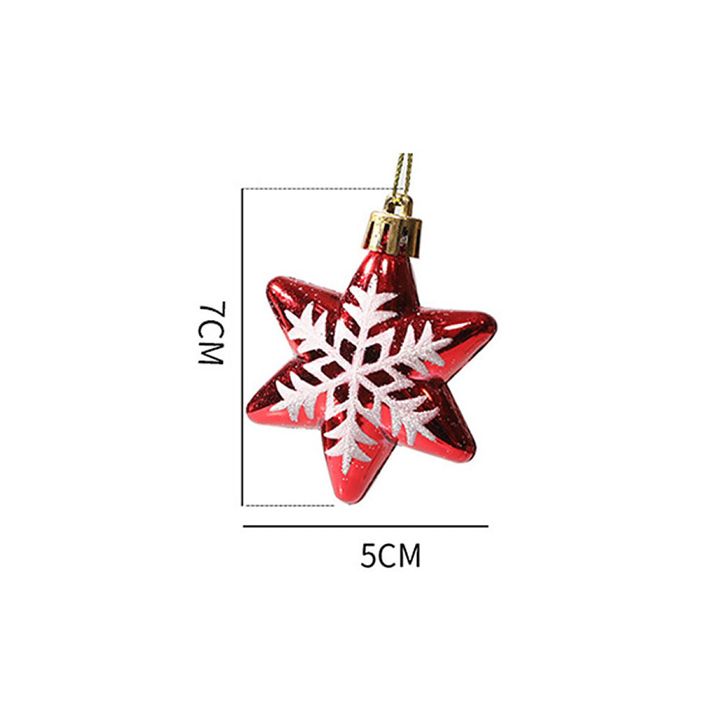 Painted Arcturus-style Christmas ball ornament for holiday decorating