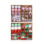 Colorful Christmas ornaments representing festive seasonal decor