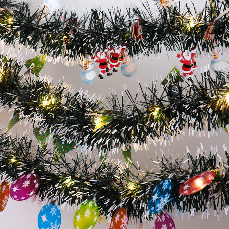 Christmas tree ribbon light string for holiday decorating