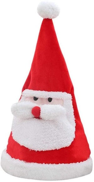 Red Musical Santa Hat for holiday parties