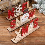 Handcrafted wooden Christmas hanging ornament showing quality wood material and devotion to the holiday season