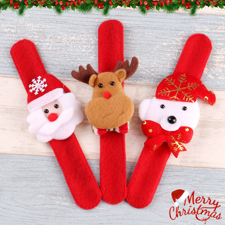 Festive Christmas slap bracelet ring for children